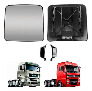 Lente Espelho Retrovisor Menor Man Tgx Com Desembaçador Ld