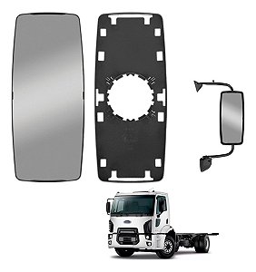 Lente Espelho Retrovisor Vw Constellation Inteiro Convexo