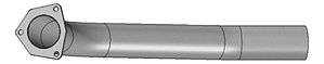 Tubo Saída Motor Mb 1113/1114/1313/2214/2217 Turbinado 3 Pol