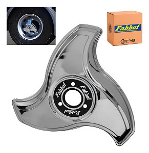 Calota Aro 16/17,5 Metal Helice 3 Pontas Esquerdo Com Rodoar