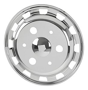 Kit Calota Metal Aro 17,5 C Rodoar Aberta Dianteira Caminhão
