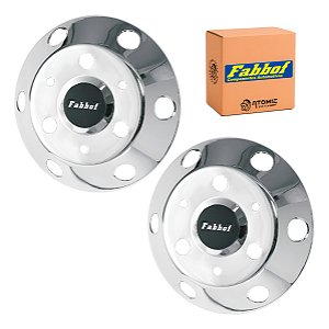 Kit Calota Aro 17,5 Caminhão De Metal Com E Sem Rodoar