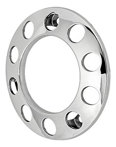 Kit Calota Metal 10 Furos Traseiro Baixa Roda Caminhão