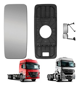 Lente Retrovisor Atego 1419/1719/1726/1729/1730 Com Desembaç