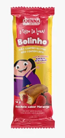 BOLINHO DE BAUNILHA COM RECHEIO DE MORANGO - UNIDADE 40g