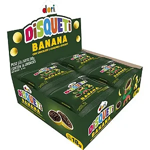 DISQUETI DORI CHOC CONF BANANA 16X18GR (9) DP/1