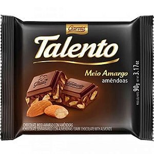 CHOC GAROTO TALENT 15X25GR MEIO AMARGO(18) DP/1