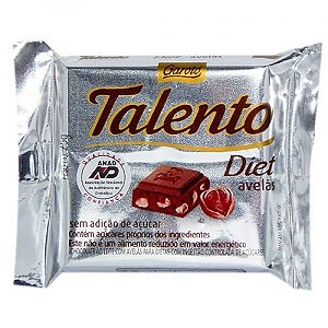 CHOC GAROTO TALENT 15X25GR DIET AVELA(12) DP/1