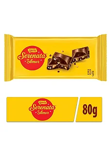 CHOCOLATE GAROTO TABLETE 14X80GR SERENATA (4) DP/1