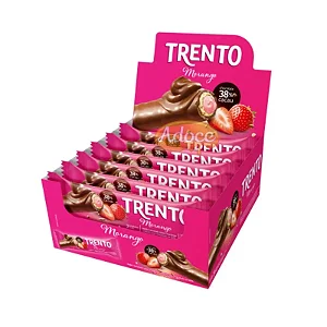 CHOCOLATE PECCIN TRENTO  MORANGO 16UN (8) DP/1