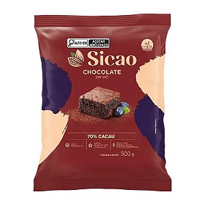 SICAO CHOC EM PO 70% 500GR (10) UN/1