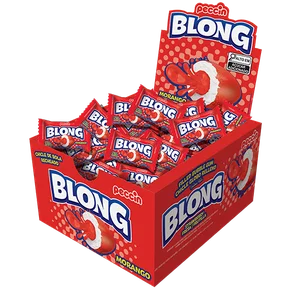 CHICLE PECCIN BLONG MORANGO 200GR (24) DP/1