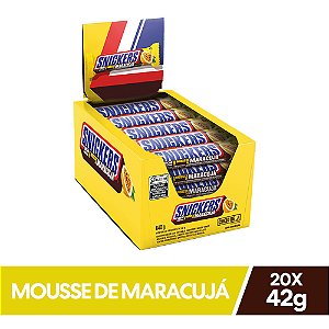CHOC SNICKERS MOUSSE MARACUJA 20X42GR (12) DP/1