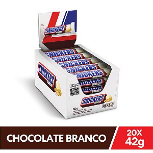 CHOC SNICKERS BRANCO 20X42GR (12) DP/20