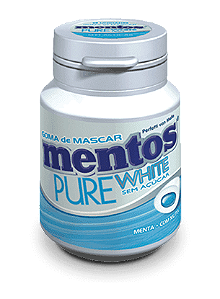 CHICLE MENTOS GARRAFA WHITE C/6 (6) DP/1