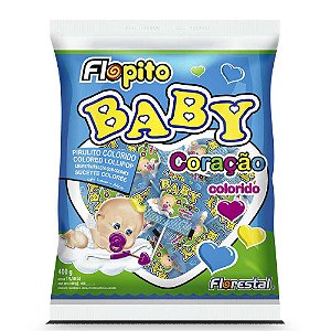 PIRULITO BABY CORACAO COLORIDO 200GR (48) PC/1