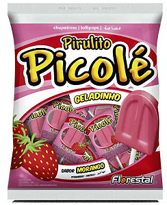 PIRULITO PICOLE FLOR.MORANGO 550G(26) PC/1