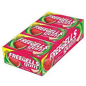 CHICLE FREEGELLS GUM MELANCIA 15UN (12) DP/15