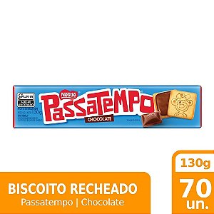 BISC PASSATEMPO RECH CHOCOLATE 130G (70) DP/1