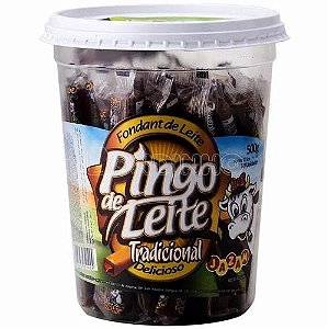 CHOC JAZAM PINGO DE LEITE POTE 500G (12) PT/1