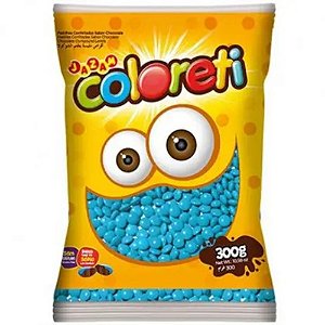 CONFEITO COLORETI JAZAM AZUL 300G (20) PC/1