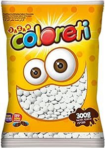 CONFEITO COLORETI JAZAM BRANCO 300G (20) PC/1