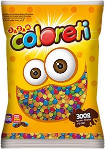 CONFEITO COLORETI JAZAM MINI SORT 300G(20) PC/1