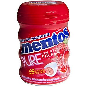 CHICLE MENTOS GARR P FRUIT MORANGO C/6 (6) DP/1