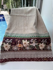 TOALHA NATALINA POINSÉTIA