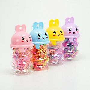 Garrafinha com Elásticos De Cabelo Feminino