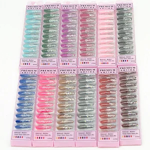 Kit Unha Postiça Premium 12 unidades