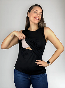 Blusa Para Amamentação Regata