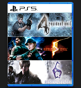Pacote Triplo Resident Evil PS5 midia digital