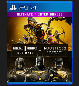 Pacote Mortal Kombat 11 Ultimate + Injustice 2 Ed. Lendária PS4 midia digital
