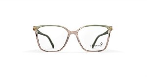 Armacao Plastico 31065-4458 Pel Castanho C/ Det Verde Lavorato