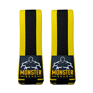 Faixa de Joelho Monster Gear 2 metros  Par - Amarelo