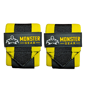Munhequeira Monster Gear Par - Amarelo