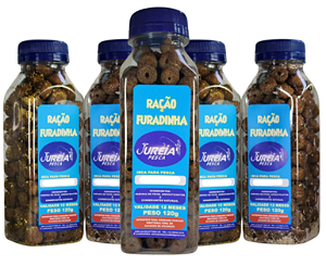 KIT 5 RAÇÕES FURADINHA PESCA JURÉIA