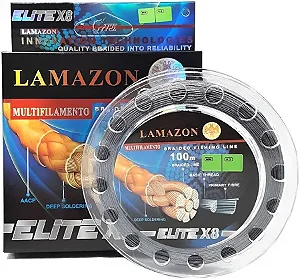 Linha Multifilamento Lamazon Elite X8 Cinza - 100 Metros (diversas espessuras)
