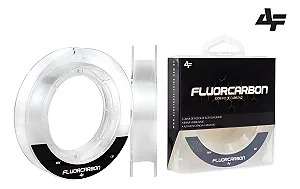 Linha Leader Fluorocarbon Albatroz Fishing 50m 0,33 e 0,40 mm Cor Transparente