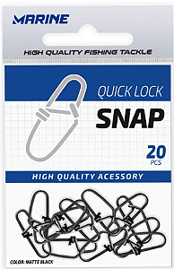 Snap Marine Sports Quick Lock Embalagem com 20 unidades- Tamanhos 0/1