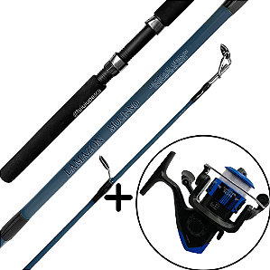 Kit Vara Lamazon Mocinno 1.35m + Molinete Lamazon SE 200 Verde