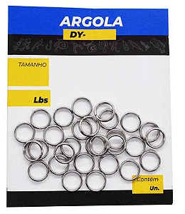 Argola Split Ring Deyu Embalagem com 20 unidades Números 5/6/7