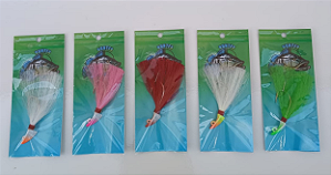 Kit 5 Unidades Jig Riscadinho 8g - Hunter Jig (cores sortidas)