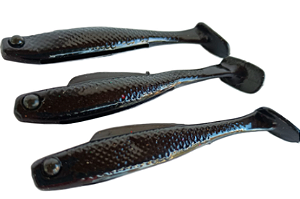 Isca Artificial Peixe Fácil Shad Wave 65 - 6,5 cm - Cores variadas