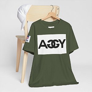 camiseta de algodão peruano manga curta Verde
