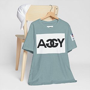 camiseta de algodão peruano bold manga curta verde Claro