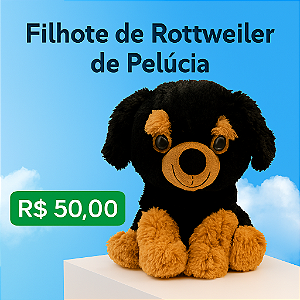 Pelúcia filhote de Rottweiler
