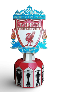 Liverpool Produto fabricado em PLA  11x11x23cm