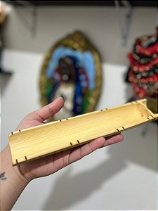 Porta Incenso Canaleta em Bambu